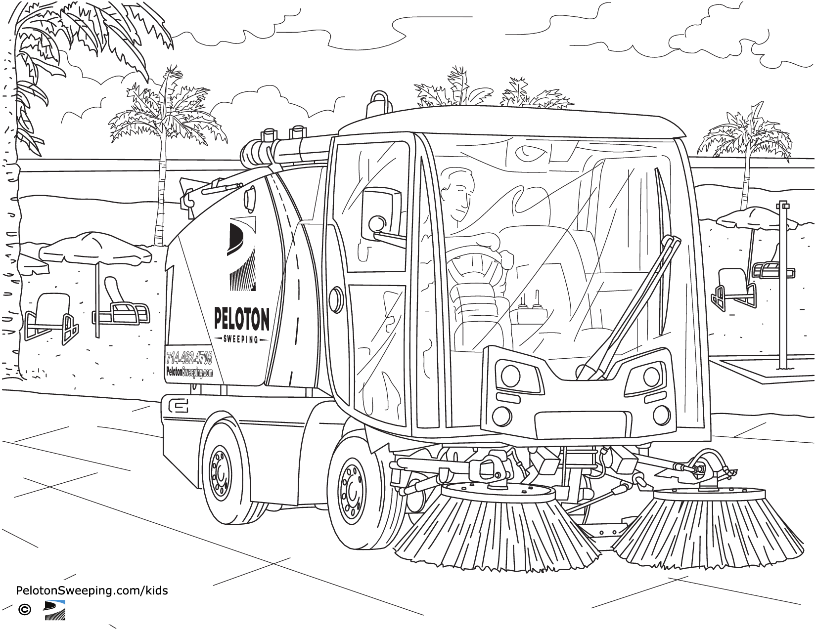 Sweeper-Coloring Page B - Basic