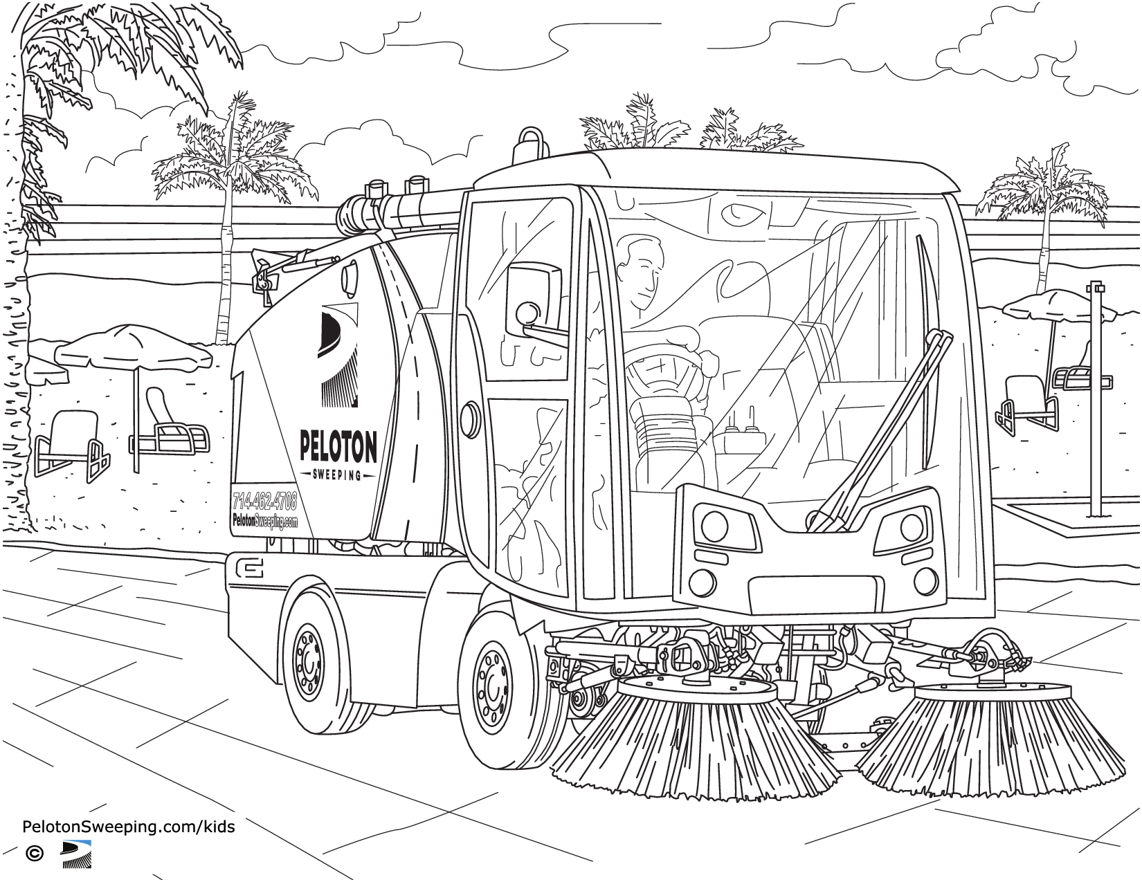 Sweeper-Coloring Page B - Detail