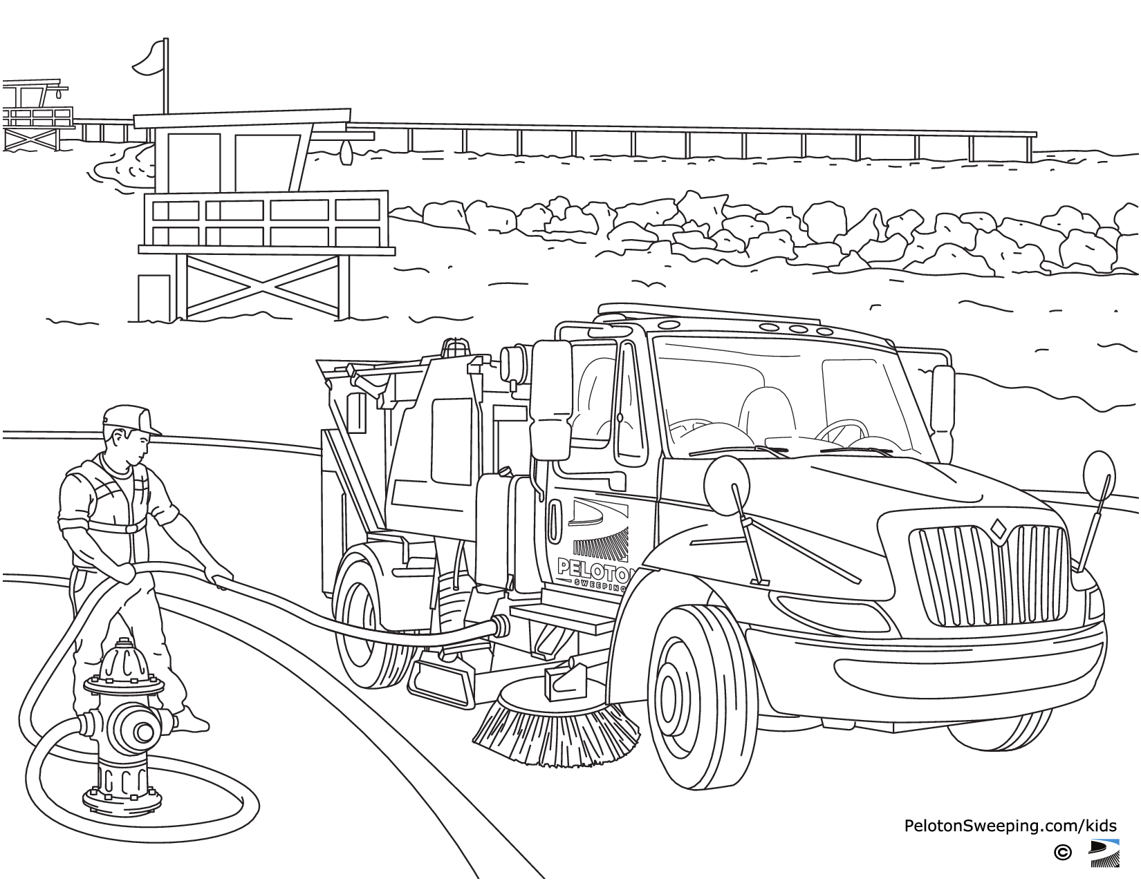 Sweeper-Coloring Page C-Basic