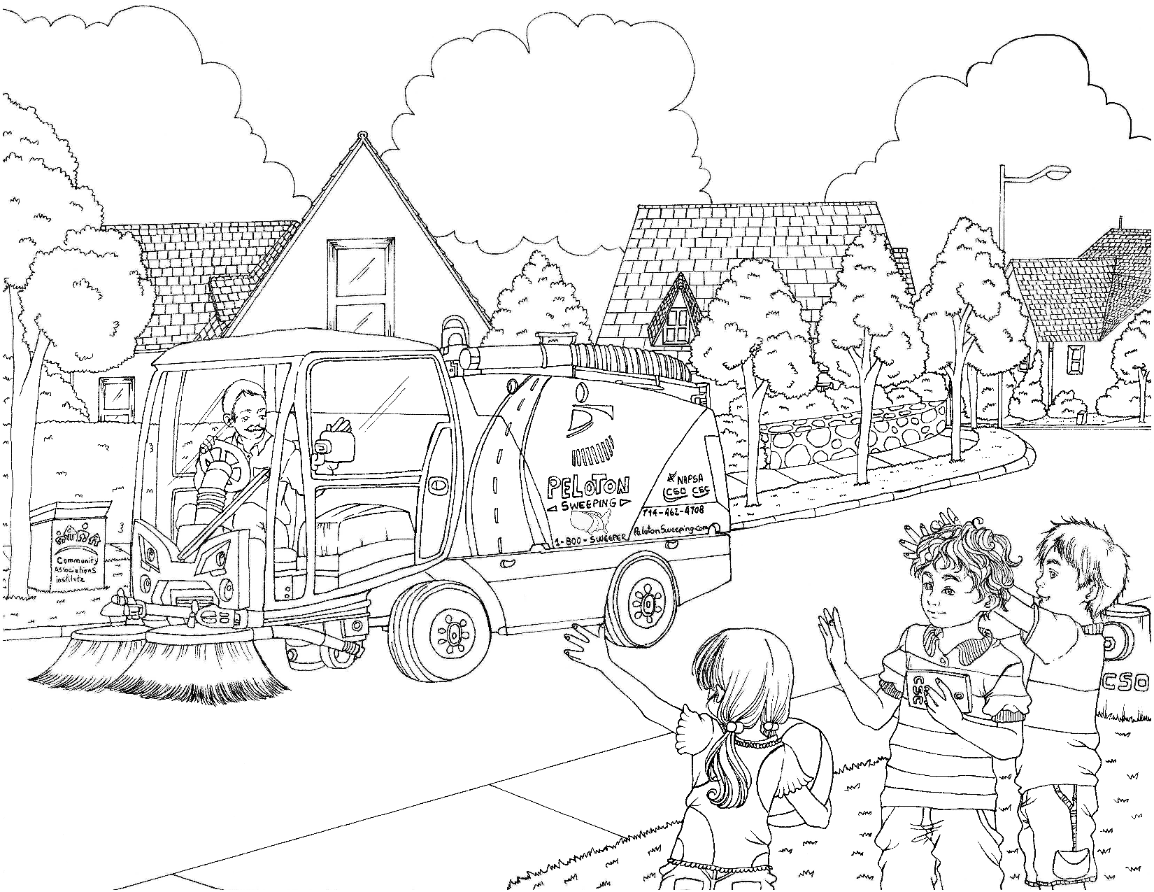 Sweeper-Coloring-Page D-Detail